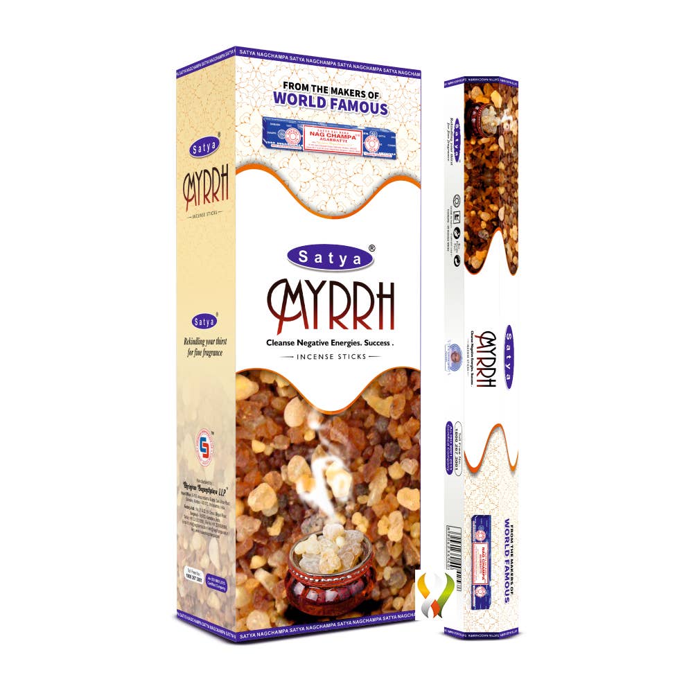 Satya Myrrh Incense Hexa 120 sticks