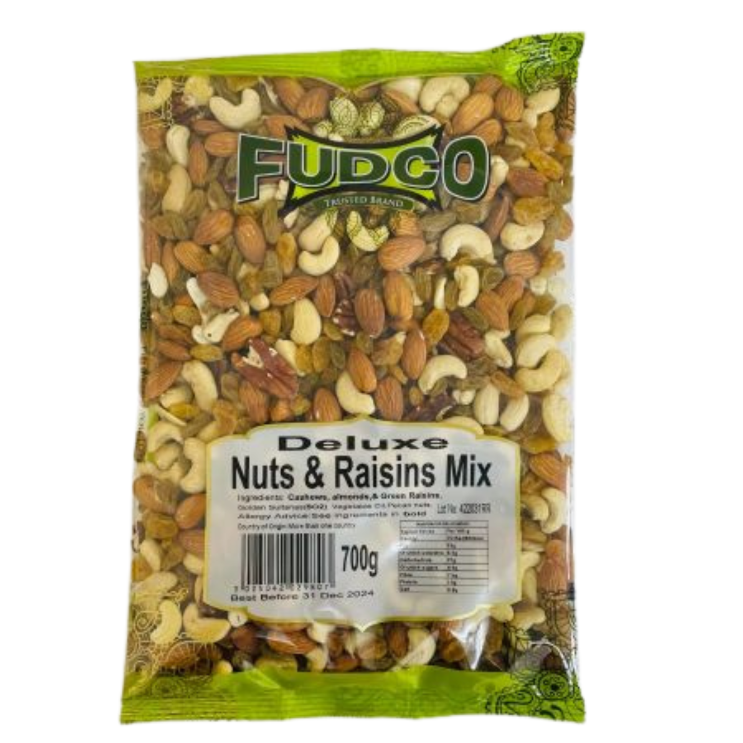 FUDCO DELUXE NUTS & RAISINS MIX 700gms