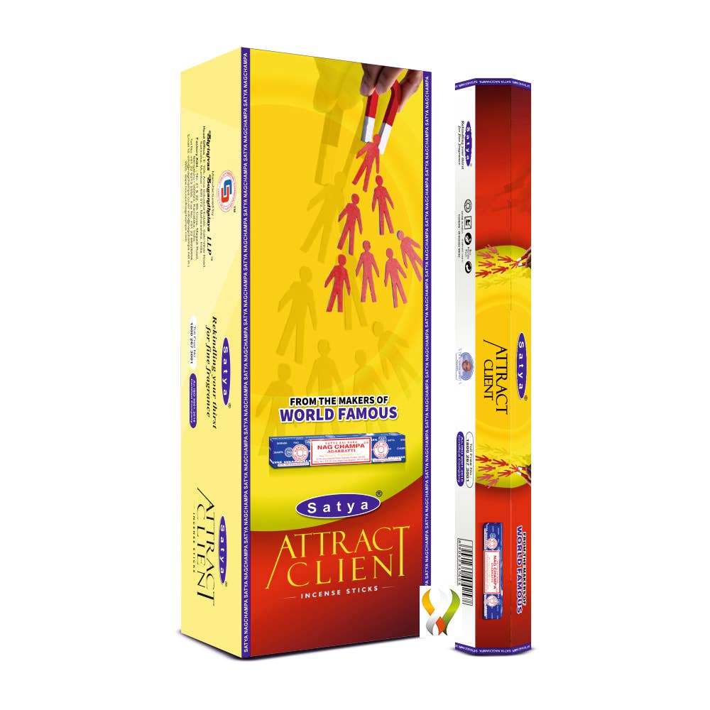 Satya Attract Client Incense Hexa 120 sticks
