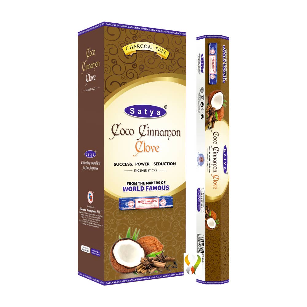 Satya Coco Cinnamon Clove Incense Hexa 120 sticks