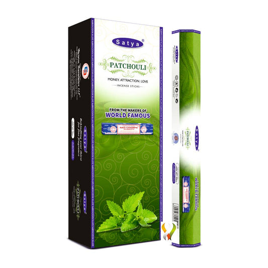 Satya Patchouli Incense Hexa 120 sticks