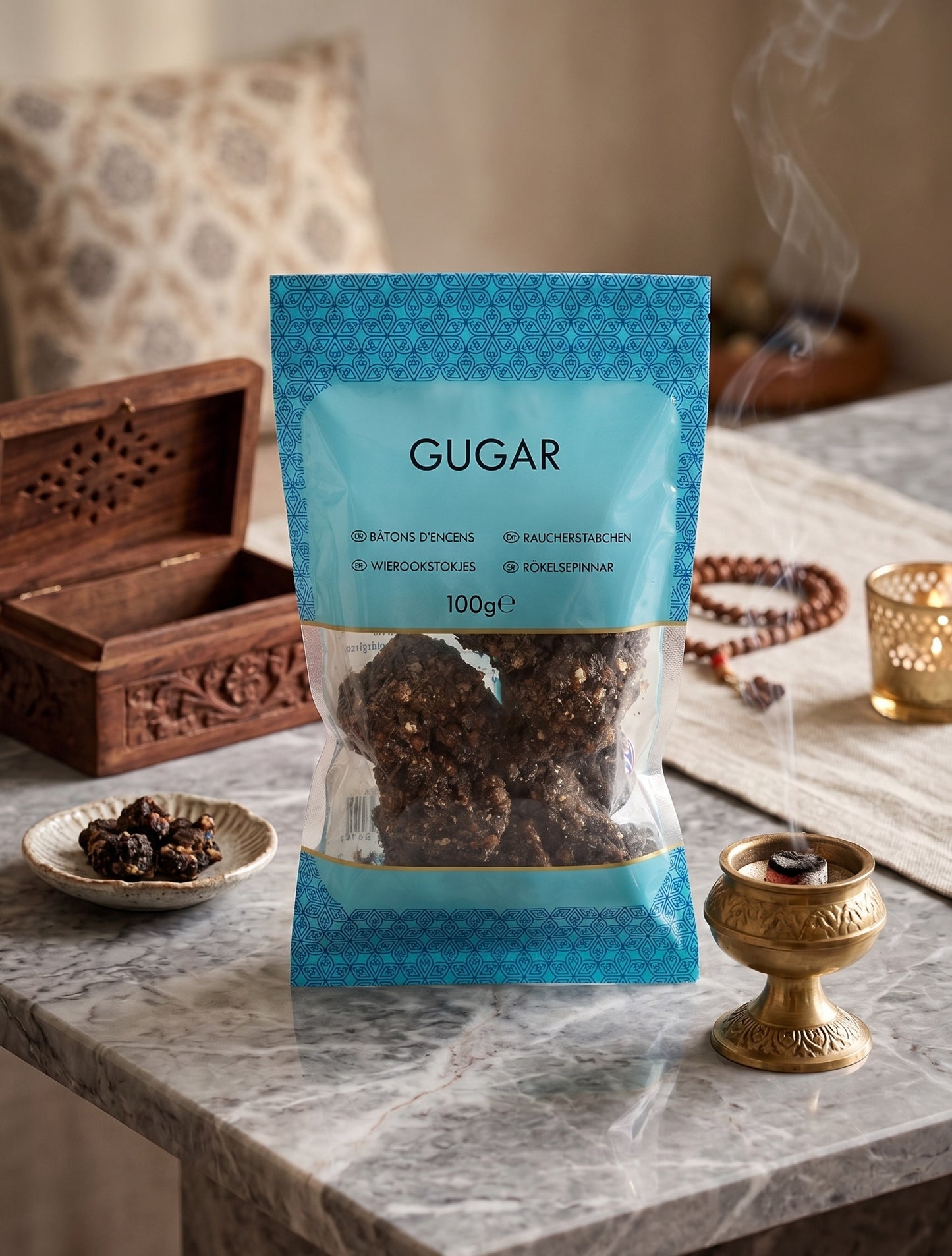 Premium Natural Gugar (Gugal) Resin Incense - 100g Pack