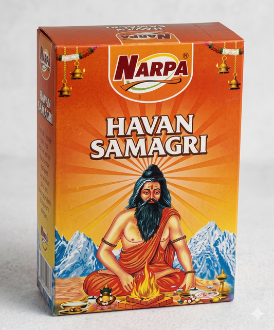 Narpa Havan Samagri 200g - Traditional Premium Havan Mix for Sacred Fire Rituals and Spiritual Purification
