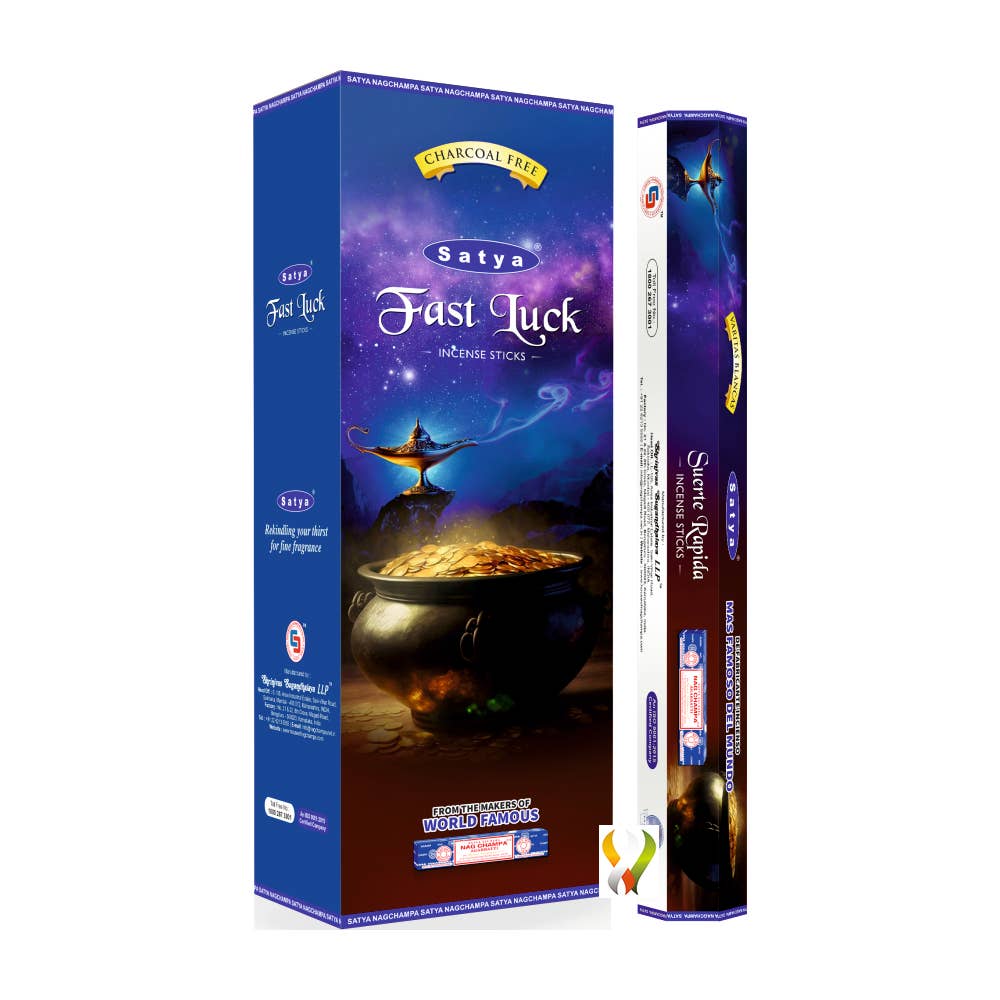 Satya Fast Luck Incense Hexa 120 sticks