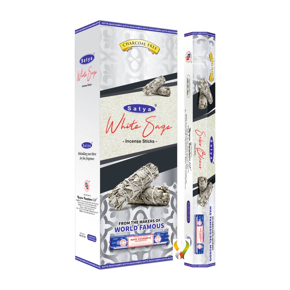 Satya White Sage Incense Hexa 120 sticks